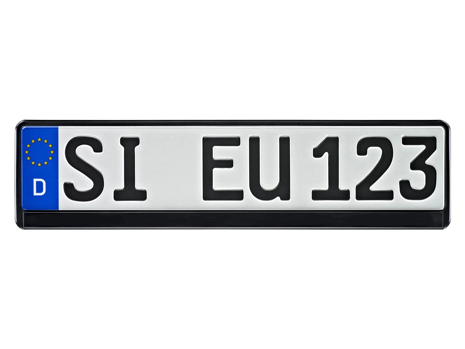 Kennzeichenrahmen ERUSTAR, schwarz