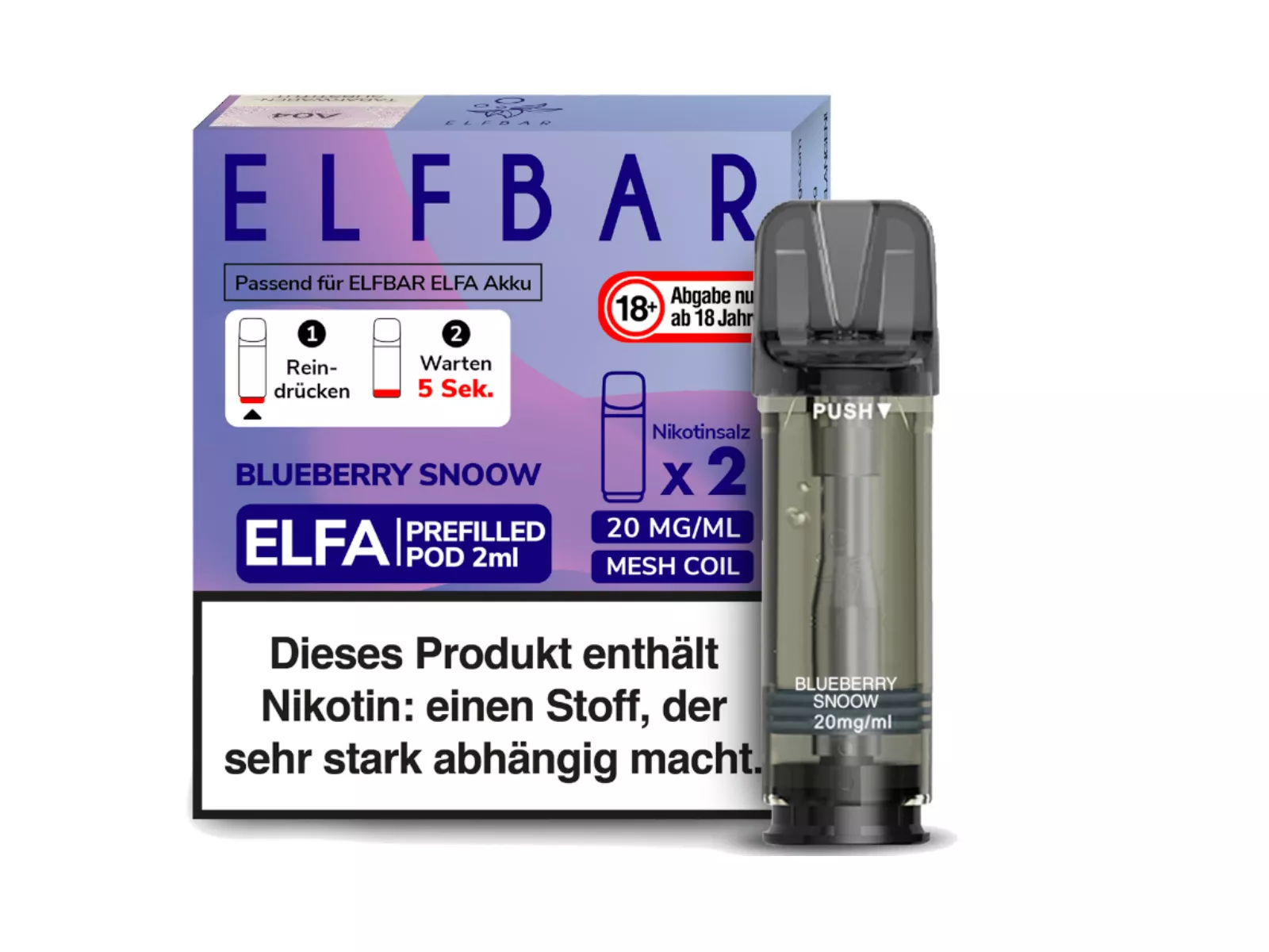ELFBAR Elfa Pod, 20mg/ml, Pineapple Coconut VE10