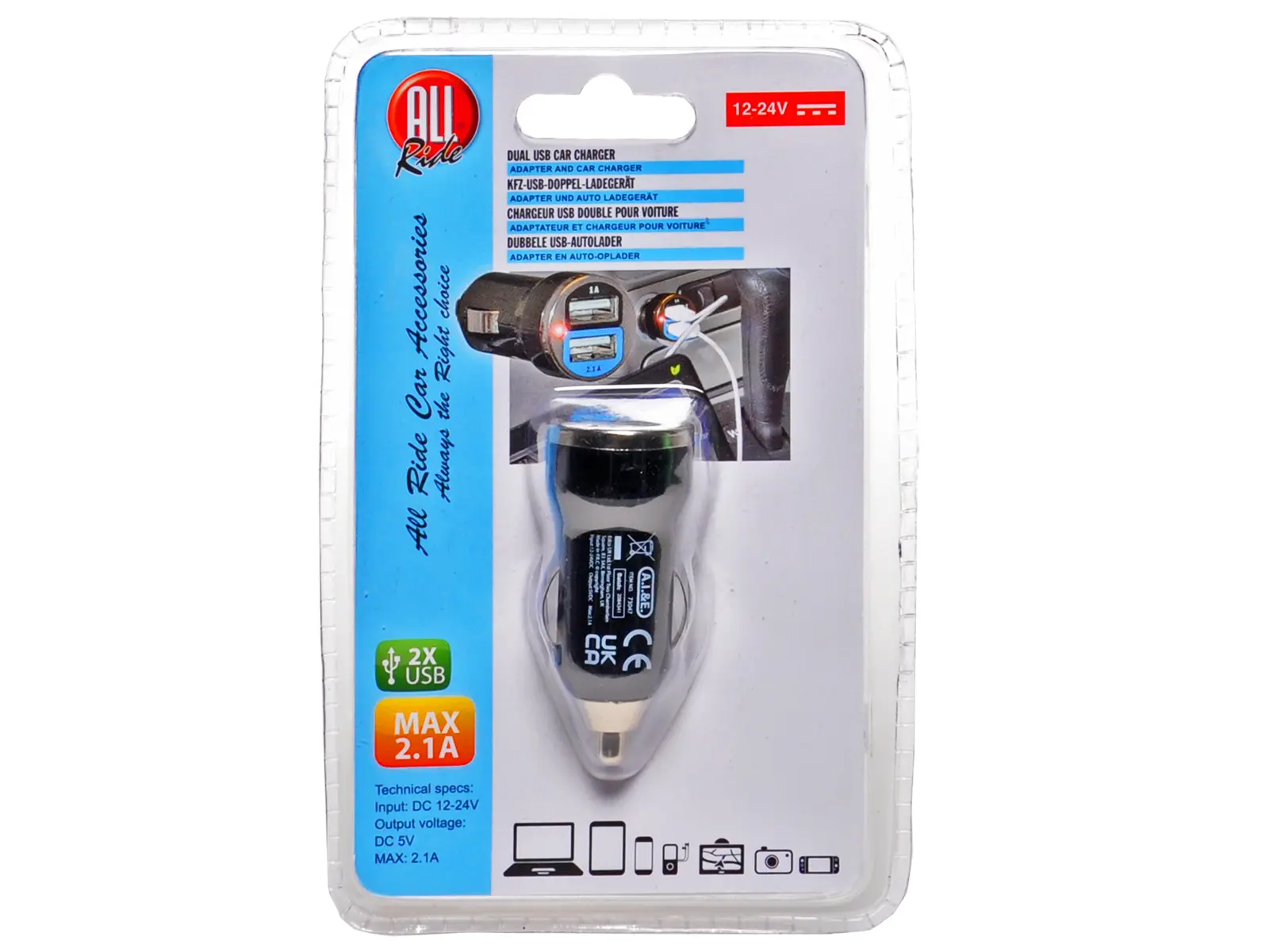 USB Doppel-Ladegerät 12V